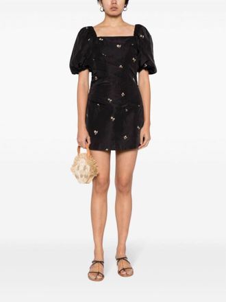 Sea New York Rubina Embroidery Dress In Black