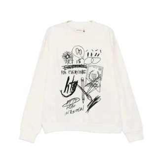 Honor The Gift Sweatshirts, male, White, Size: 2XL Graphic Print Crew Neck Sweatshirt