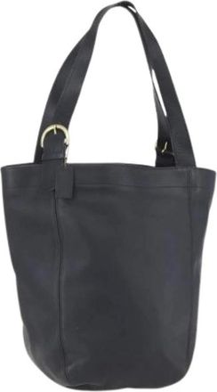 Coach Pre-owned Bucket Bags, female, Black, Size: ONE SIZE Pre-owned Leather Shoulder Bag
