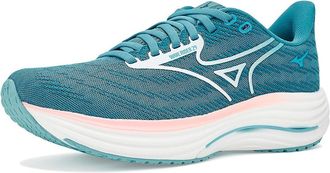 Mizuno Wave Rider 29 Womens Running Shoes Larkspur/White : Womens 10.5 B - Medium, Synthetic