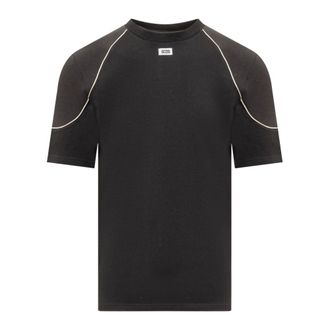 GCDS Gcds, Tops, Heren, Zwart, XL, Comma T-Shirt Collectie