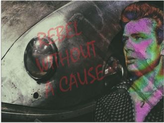 Artland Alu-Dibond-Druck »Legende James II« Film 1 Stk. tlg. für Innen- und Aussenbereich geeignet, Outdoorbild