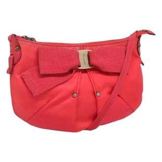 Ferragamo Pre-owned Nylon shoulder-bags - Dames - Pre-owned - Roze - Maat: ONE Size Nylon