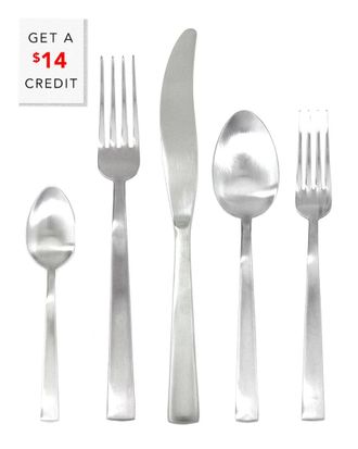 Mepra 5Pc Flatware Set With $14 Credit