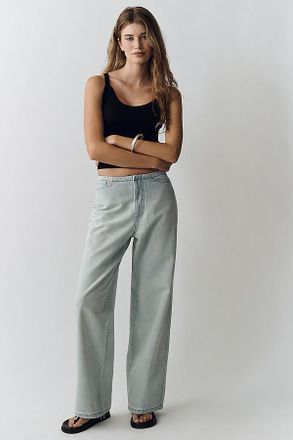 Pilcro Retro Slouch Low-Rise Straight Jeans