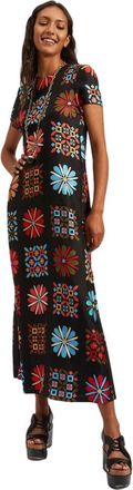 La DoubleJ Swing Jurk - Dames - Casual kleedjes - Veelkleurig - S - Kleedjes