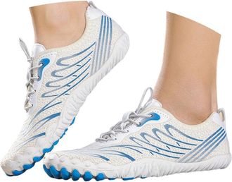 Generic 2026 Running Shoes Barefoot Shoes,Wide Toe Water Shoes,Running Boots Sneakers,Athletic Footwear Trainer for Men/Women Unisex (White, 4.5)