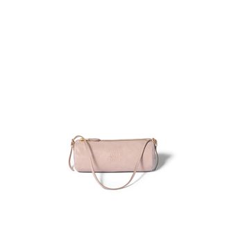 Miu Miu Nappa Leather Pouch, Woman, Opal