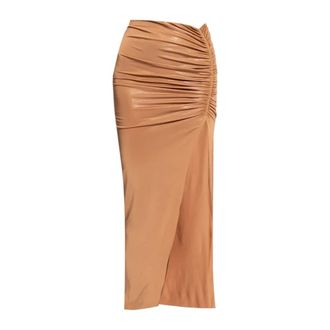 Rick Owens Maxi Skirts, female, Beige, Size: S Svita Skirt