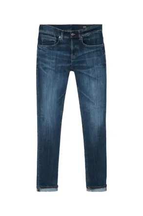Dondup Blue Mid Rise Jeans