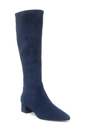 Gentle Souls Gallway Stretch Boot in Navy Suede at Nordstrom, Size 5.5