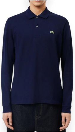 Lacoste Polo Shirt met Lange Mouwen - Heren - Polos - Blauw - S - Katoen - Tops