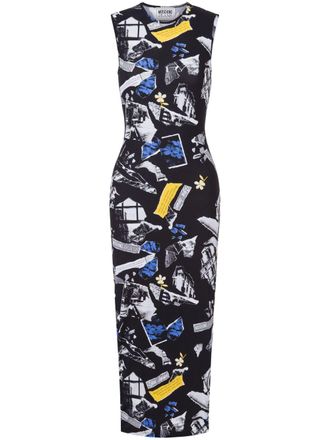 Moschino printed midi dress - Black