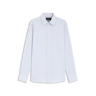BOSS Slim-fit shirt in Italian-made structured cotton