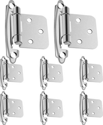 OEM Bisagras Para Gabinetes (paquete De 24), Superposici&oacute;n De 1/2 Pulgada, Negras, Semi-ocultas, De Cierre Autom&aacute;tico, Para Puertas De Muebles (hogar, Hot