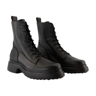 Tod's Womens Gomma 74l Ankle Boot Black Leather
