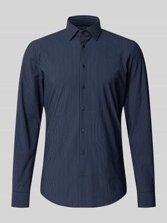 Jake*s Slim Fit Business-Hemd mit Kentkragen in Marine, Gr&ouml;&szlig;e 37/38