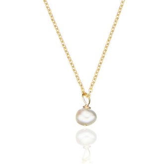 Lily & Roo Gold Single Pearl Necklace