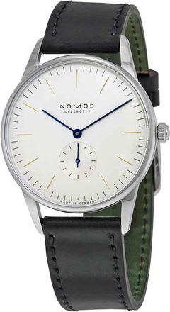 NOMOS Glash&uuml;tte Orion 38 White Dial Stainless Steel Mens Watch 384