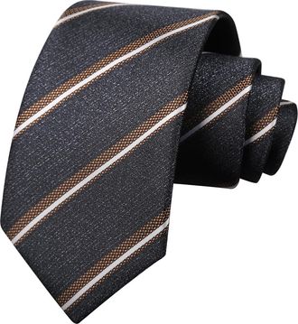 Alizeal Mens 8cm Plaid Formal Necktie Classic Stripe Patterned Business Party Wedding Daily Office Wear Tie, 43