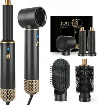 OEM Styler Para El Cabello 5 En 1 - Secador Ionico - Cepillo Alisador - Rizador Automatico - Cepillo Voluminizador - Aire Frio - 1 Unidad