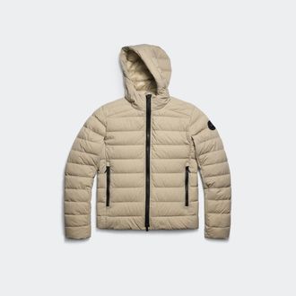 Canada Goose Manteau &agrave; capuchon Crofton Enduraluxe (Hommes, Ozone Blue, TTG)
