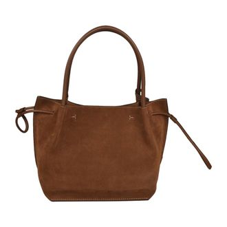Tod's Tods, Tote Bags, female, Brown, Size: ONE SIZE Medium Suede Bucket Bag