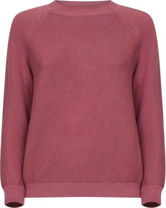 Max Mara Aere Sweater - Dames - Ronde hals truien - Roze - XS - Katoen - Truien & Vesten