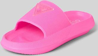 Guess Sandalette mit Label-Applikation Modell RUBBER SLIPPERS in Pink, Gr&ouml;&szlig;e 35/36