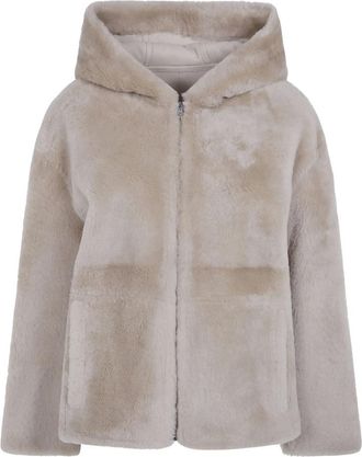 Yves Salomon 66 CM Jas - Dames - Jassen - Beige - M - Jassen