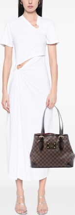 Louis Vuitton Pre-owned Womens Damier Ebene Hampstead Mm - Dark Brown Textile - One Size