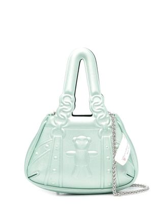 forBitches debossed-detail tote bag - Green