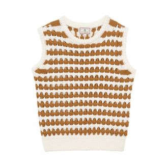 Ines De La Fressange Dames, Truien, Bruin, Maat: XS Katoen