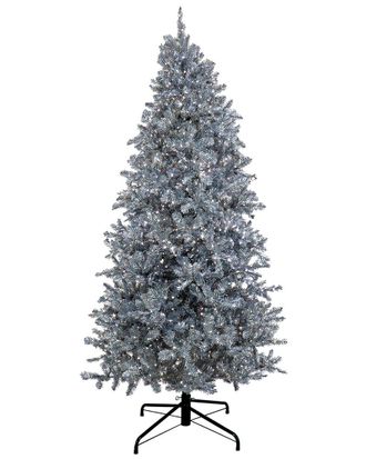 National Tree Company 10Ft Pre-Lit Christmas Matte Metallic Tree