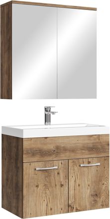 Badplaats Conjunto De Muebles De Ba&ntilde;o Montreal 01 60 Cm - Roble Marr&oacute;n - M