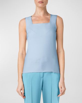 Akris Modal Stretch Fitted Tank Top