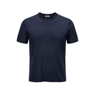 Herno Tops, Heren, Blauw, L, Wol, Wol T-shirt