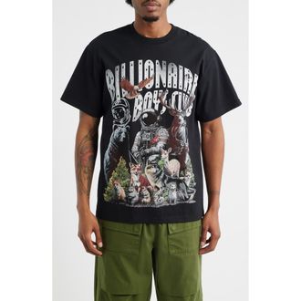 Billionaire Boys Club Smokey Short Sleeve Logo Graphic T-Shirt in Black at Nordstrom, Size Xx-Large
