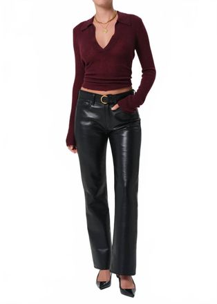 Citizens Of Humanity Genova Leather Pant In Black