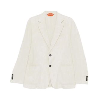 Barena Formal Blazers, male, Beige, Size: XL Giacca Borgo Lisca