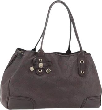 Gucci Pre-owned Handbags, female, Brown, Size: ONE SIZE Pre-owned Leather Handbag