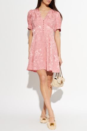 Kate Spade New York Dress With Floral Motif, Womens, Pink