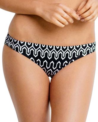 Seafolly Hipster Bikini Bottom In Sea Black White
