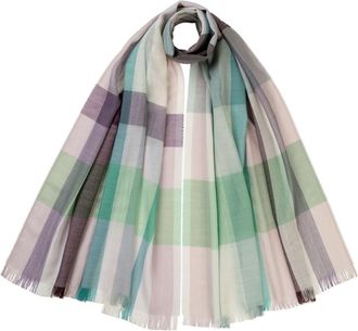 Johnstons of Elgin Foulard a quadri - Toni neutri