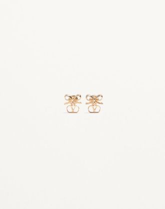 Valentino Garavani Orecchini VLogo Signature in Metallo Donna ORO UNI