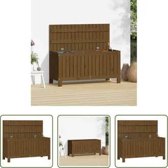 vidaXL vidaXL Legno massello - Contenitore da Giardino Ambra 108x42,5x54cm Legno Massello Pino