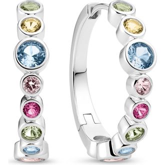 Sif Jakobs Jewellery Earrings Sardinien Creolo in 925 Sterling Silver /Multi at Nordstrom