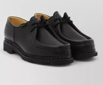 Paraboot leather lace-up loafers