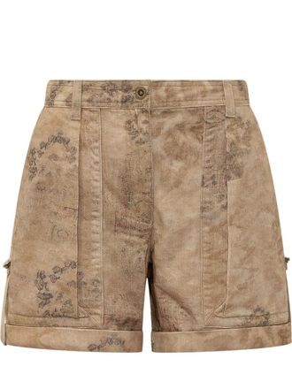Isabel Marant Brown Floral Shorts