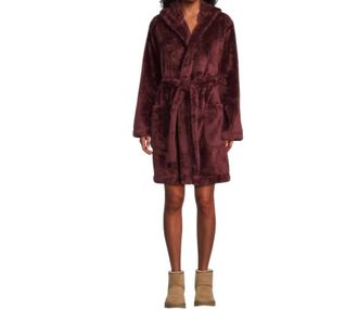 UGG Aarti Hooded Lounge Robe In Wild Grape